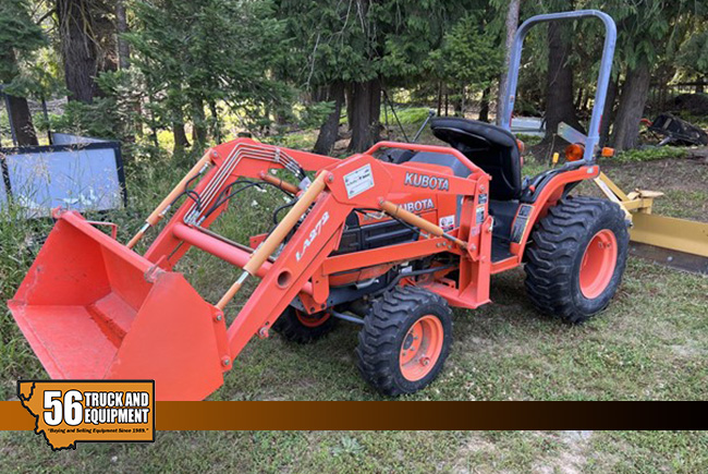 2019 Kubota B7410 Tractor 4X4  2019 Kubota B7410 Tractor 4X4 front loader, 2 point hitch, PTO, Well maintained. Online Auction Sept. 27th. Bid at: 56Auctions.com